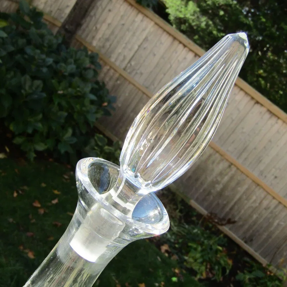 Vintage Imperlux German 24% Lead Crystal Decanter | MCM Barware | Wedding Gift